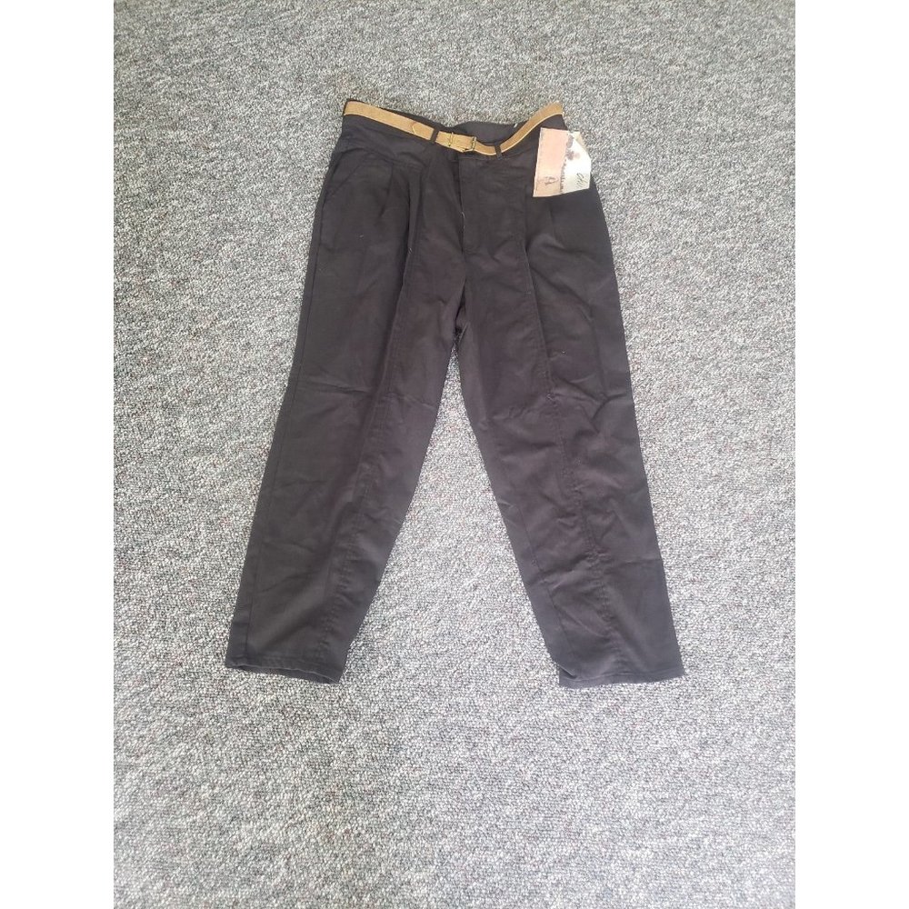 80s/90s Deadstock Chic Trousers with Belt - Picture 1 of 4